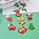 Christmas Theme Resin Cabochons CRES-X0010-16-2