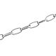 Iron Paperclip Chains CH-R025-15x7mm-P-1
