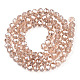 Chapelets de perles en verre électroplaqué&nbsp;EGLA-A034-T4mm-A29-2