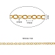 Flache ovale Kabelketten aus Messing CHC-CJ0001-12A-2