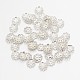 Berretti di perle di ottone a più petali in filigrana KK-N0088-07S-2