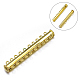10-Strands 20-Holes Tube Brass Magnetic Slide Lock Clasps KK-D480-G-NF-1