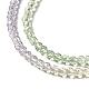 Hebras de perlas de vidrio de color degradado transparente GLAA-H021-01B-11-3