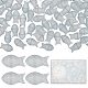 Sunnyclue 1 caja de 100 cuentas de pescado a granel de vidrio azul transparente GLAA-SC0001-77B-1