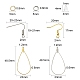 Kit de fabrication de boucles d'oreilles enroulées de fil de bricolage STAS-CJ0002-39-2