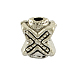 Tibetan Style Alloy Letter X Beads TIBEB-0888-AS-RS-1