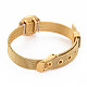 Rond plat en acrylique avec bracelet à maillons en chiffres romains avec boucle de ceinture BJEW-N017-022LG-2