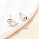 925 Sterling Silber Ohrstecker&nbsp;EJEW-P305-02F-P-3