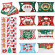BENECREAT 32Pcs 8 Styles Christmas Foldable Paper Candy Pillow Box CON-BC0006-94-1