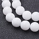 Chapelets de perles de jade blanche naturelle X-GSR6mmC067-2