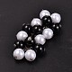 Imitation Acrylic Pearl Beads Grape Pendant KEYC-P029-02P-1