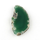 Forme mixte teint agate naturelle des pierres précieuses gros pendentifs G-R300-09-2