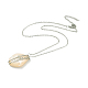 Раковины кулон ожерелье NJEW-E154-02P-2