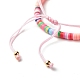 Handgefertigte Heishi-Perlen-Stretcharmbänder aus Fimo BJEW-JB07349-03-7