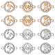 SUNNYCLUE 36Pcs 6 Styles Alloy Crystal Rhinestone Connector Charms FIND-SC0007-42-1