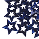 アクリルのリンク  天然石風  スター  ミッドナイトブルー  42.5x44.5x2.5mm  穴：2mm  約235個/500g OACR-S021-05C-2