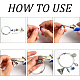 Benecreat kit fai da te per la creazione di braccialetti del malocchio DIY-BC0004-76-4