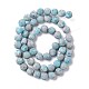 Brins de perles de pyrite naturelle et de turquoise G-K317-A21-4
