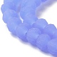 Brins de perles de verre de couleur unie imitation jade EGLA-A034-J6mm-MD03-4
