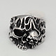 Personalized Halloween Jewelry Skull Rings RJEW-F006-041-1