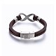 Leather Cord Bracelets BJEW-E345-04A-3