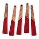 Grandes colgantes de resina opaca y madera de nogal RESI-TAC0017-46-C05-3