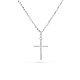 Tinysand cz gioielli 925 collane con ciondolo croce in argento sterling con zirconi cubici TS-N017-S-18-1