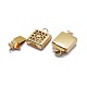 Cierres de caja de filigrana llenos de oro amarillo KK-L183-008G-2