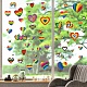 8 Sheets 8 Styles PVC Waterproof Wall Stickers DIY-WH0345-115-5