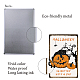 Creatcabin targa in metallo in metallo Halloween divertente da appendere alla parete AJEW-WH0157-600-3