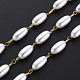 304 cadenas de perlas de imitación de plástico abs y acero inoxidable CHS-S008-014B-G-1