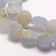 Natural Blue Chalcedony Beads Strands G-G689-03-3