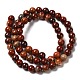 Brins de perles de jaspe en peau de serpent rouge naturel X-G-H298-A02-02-3