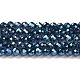 Chapelets de perles en verre transparent électrolytique GLAA-H021-01B-FR05-2