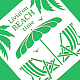 BENECREAT 30x30cm Beach Vacation Painting Stencils DIY-WH0172-555-4