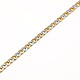 304 Stainless Steel Curb Chain/Twisted Chain Necklace Making STAS-A028-N120-3