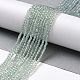 Electroplate Transparent Glass Beads Strands GLAA-H021-01A-FR07-3