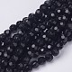 Faceted Glass Round Beads Strands X-GF8mmC27-1