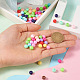 300Pcs 15 Colors Opaque Acrylic Beads SACR-TA0001-13-6