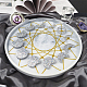 Gorgecraft DIY Silicone Moon Star Tarot Card Tray Round Molds Kits DIY-GF0002-24-7