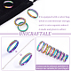 UNICRAFTALE 16pcs 8 Size Rainbow Blank Core Ring Size 5-14 Stainless Steel Grooved Ring with Velvet Pouches Round Empty Ring for Inlay Ring Jewelry Band Making and Gift RJEW-UN0002-38M-4