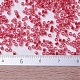 MIYUKIデリカビーズ小  シリンダー  日本製シードビーズ  15/0  （dbs0172)透明な赤いab  1.1x1.3mm  穴：0.7mm  約3500個/10g X-SEED-J020-DBS0172-4