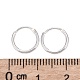 925 Sterling Silver Hoop Earring Findings STER-E062-05A-S-4