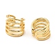 Rack Plating Brass Splite Cuff Earrings EJEW-L261-014G-2