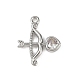 Подвески из латуни с прозрачным фианитом KK-L238-11P-1