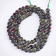 Natural Dragon Blood Beads Strands G-S354-33-2