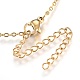 304 Stainless Steel Pendant Necklaces NJEW-O108-15G-3