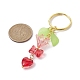 Décorations pendantes en verre avec nœud papillon et cœur KEYC-JKC00691-01-2