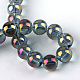 Electroplate Glass Beads Strands EGLA-Q062-8mm-A03-3