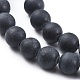 Natural Black Obsidian Beads Strands G-F662-01-8mm-3